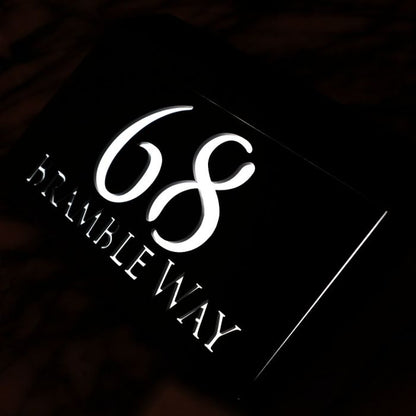 Luxurious Regal Solar LED House Sign